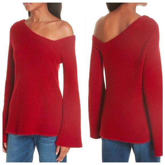 A.L.C. Charly One Shoulder Wool Cashmere Sweater XS MSRP $375 - Picture 1 of 1